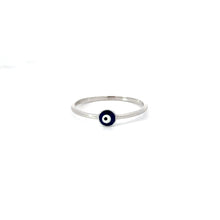 Load image into Gallery viewer, DARK BLUE EVIL EYE RING