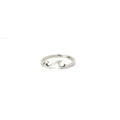 Sterling silver wave ring
