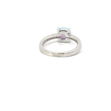 Load image into Gallery viewer, BLUE LAB OPAL OPAL STERLING SILVER RING (ROUND)