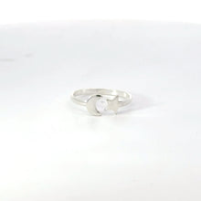 Load image into Gallery viewer, MOON AND STAR STERLING SILVER RING