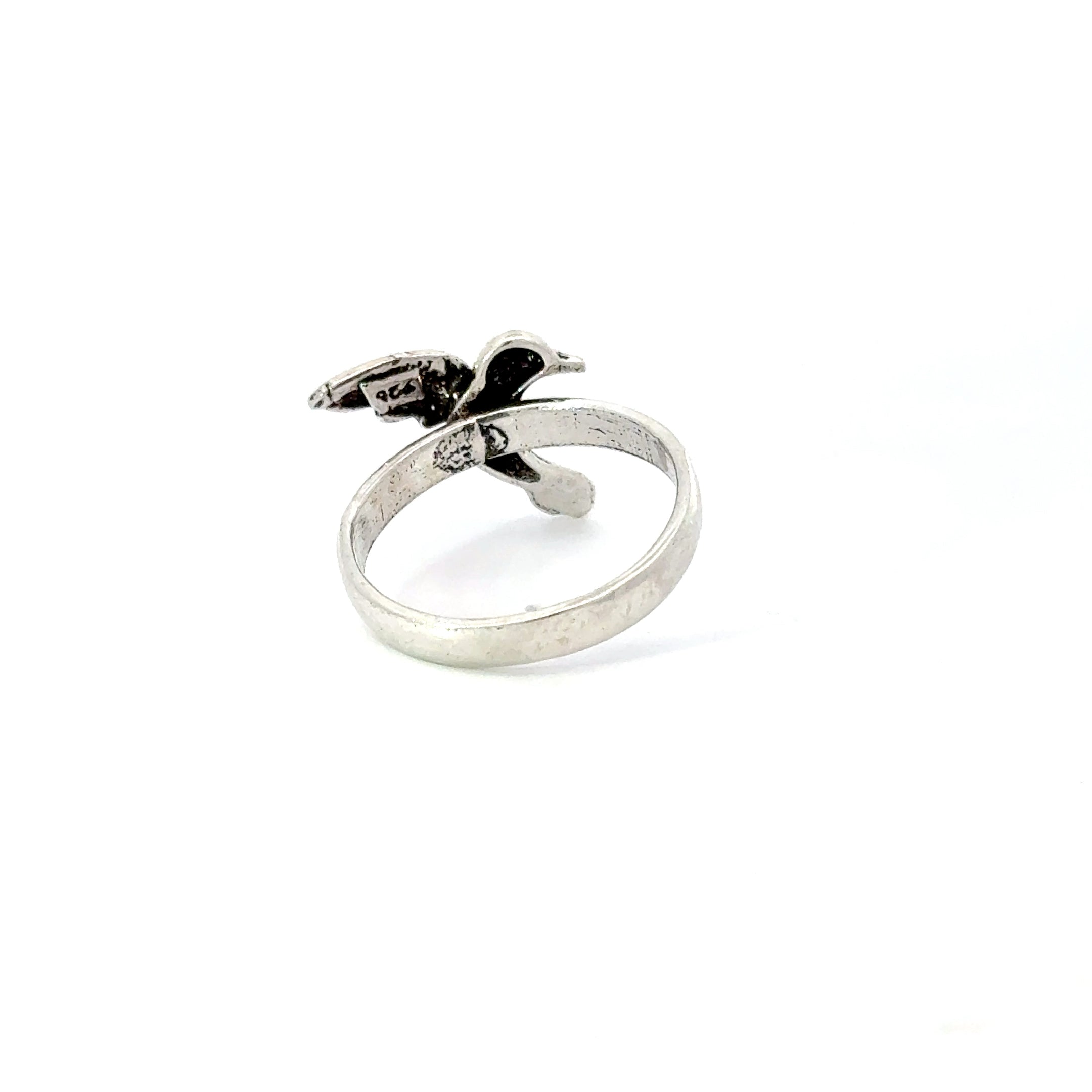 Sterling silver hummingbird ring