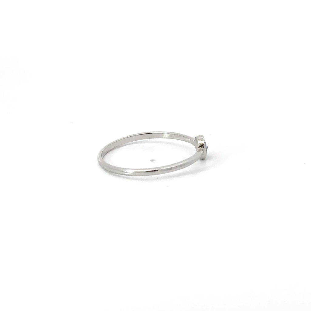 Dark Blue Evil Eye Ring
