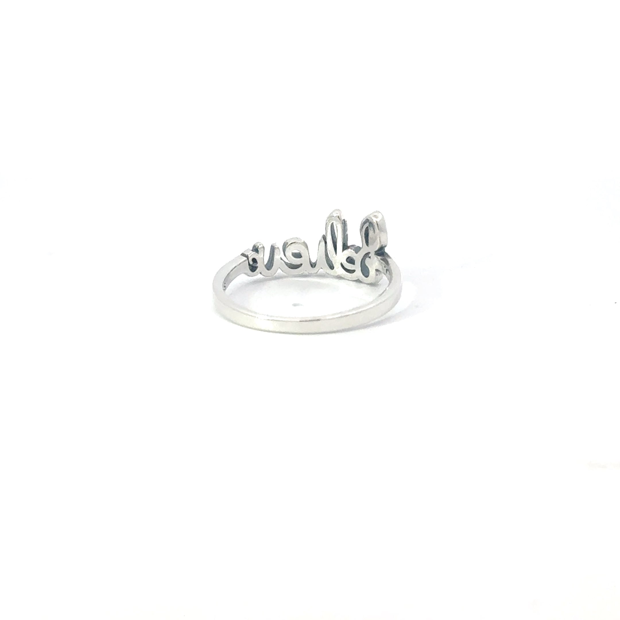 BELIEVE STERLING SILVER RING