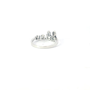 BELIEVE STERLING SILVER RING