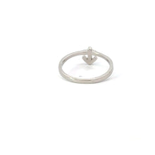 Load image into Gallery viewer, WHITE CUBIC ZIRCONIA STERLING SILVER RING (ANCHOR)