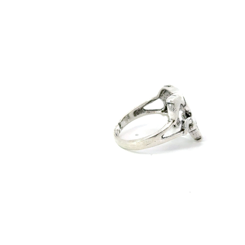 Sterling silver horse ring