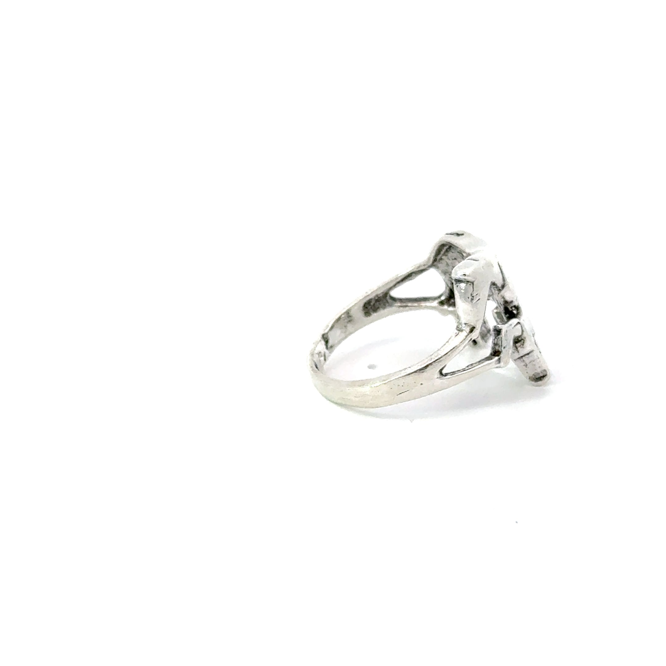 Sterling silver horse ring