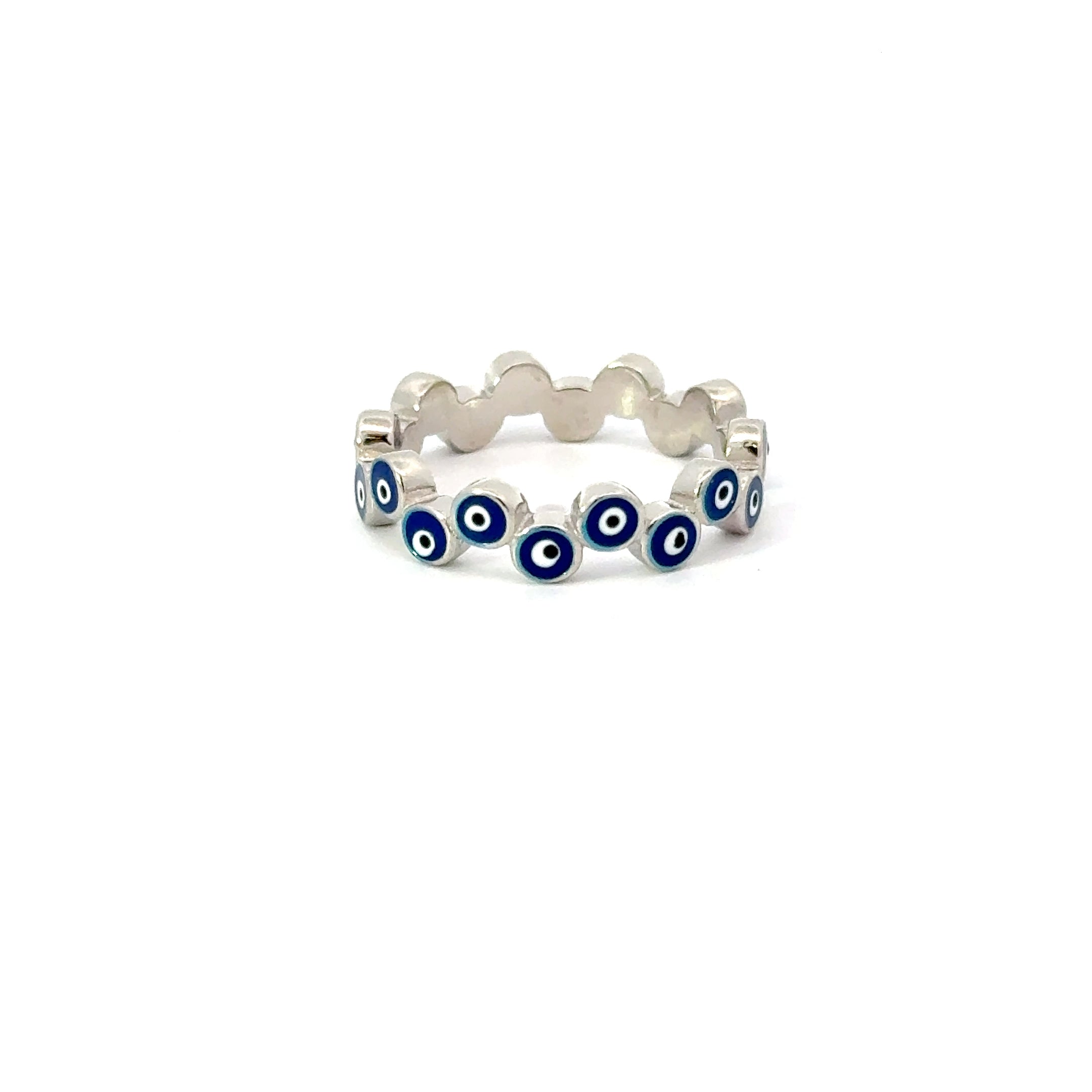 Evil Eye Ring Dark Blue