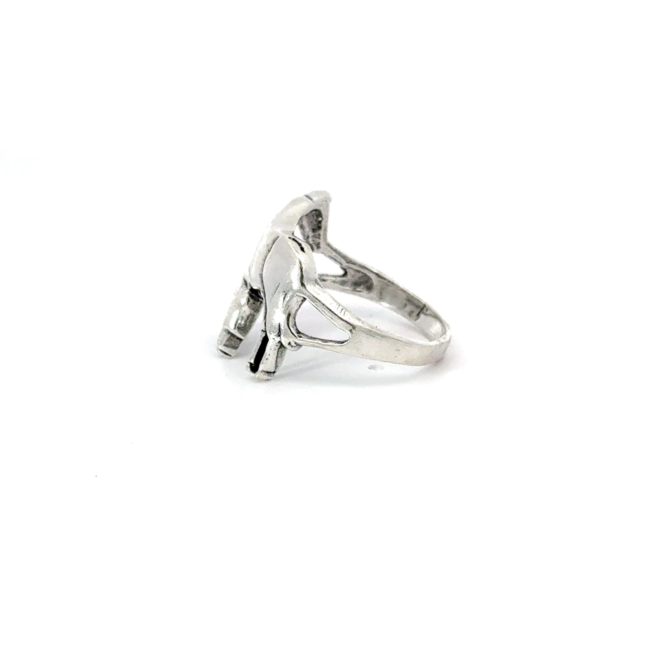 Sterling silver horse ring