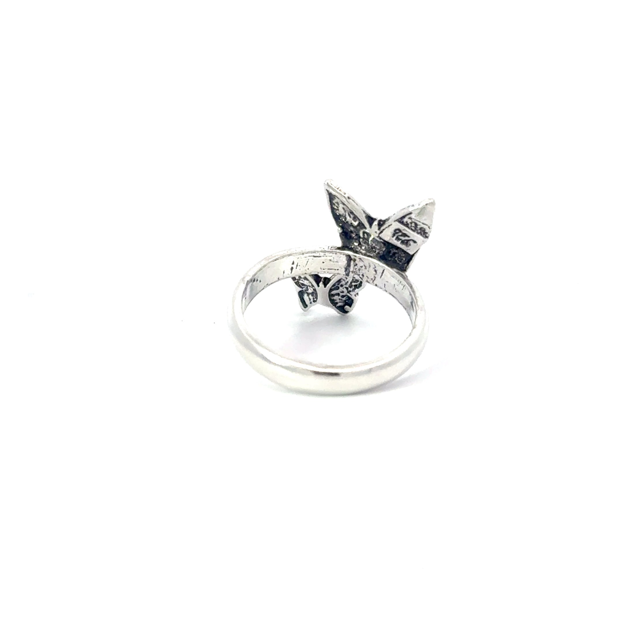 Sterling silver butterflies ring