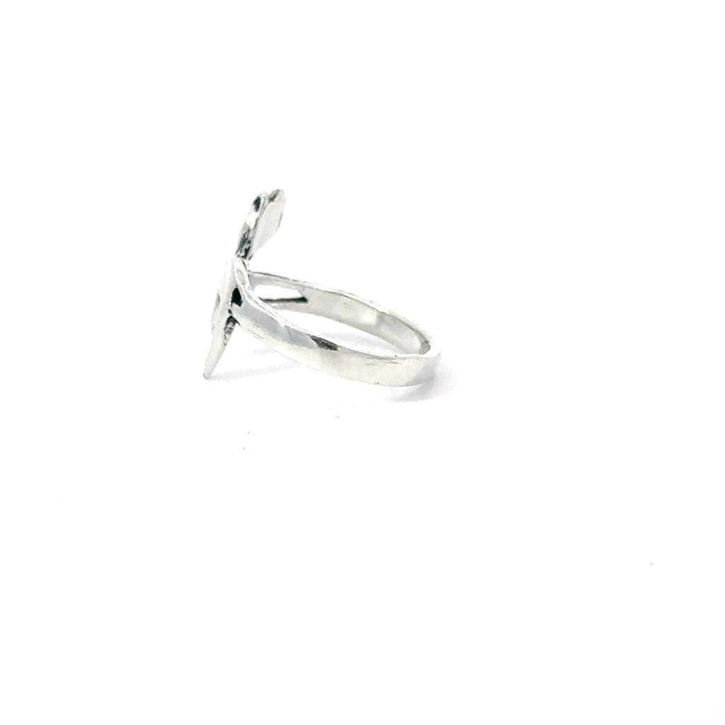 Sterling silver cat ring