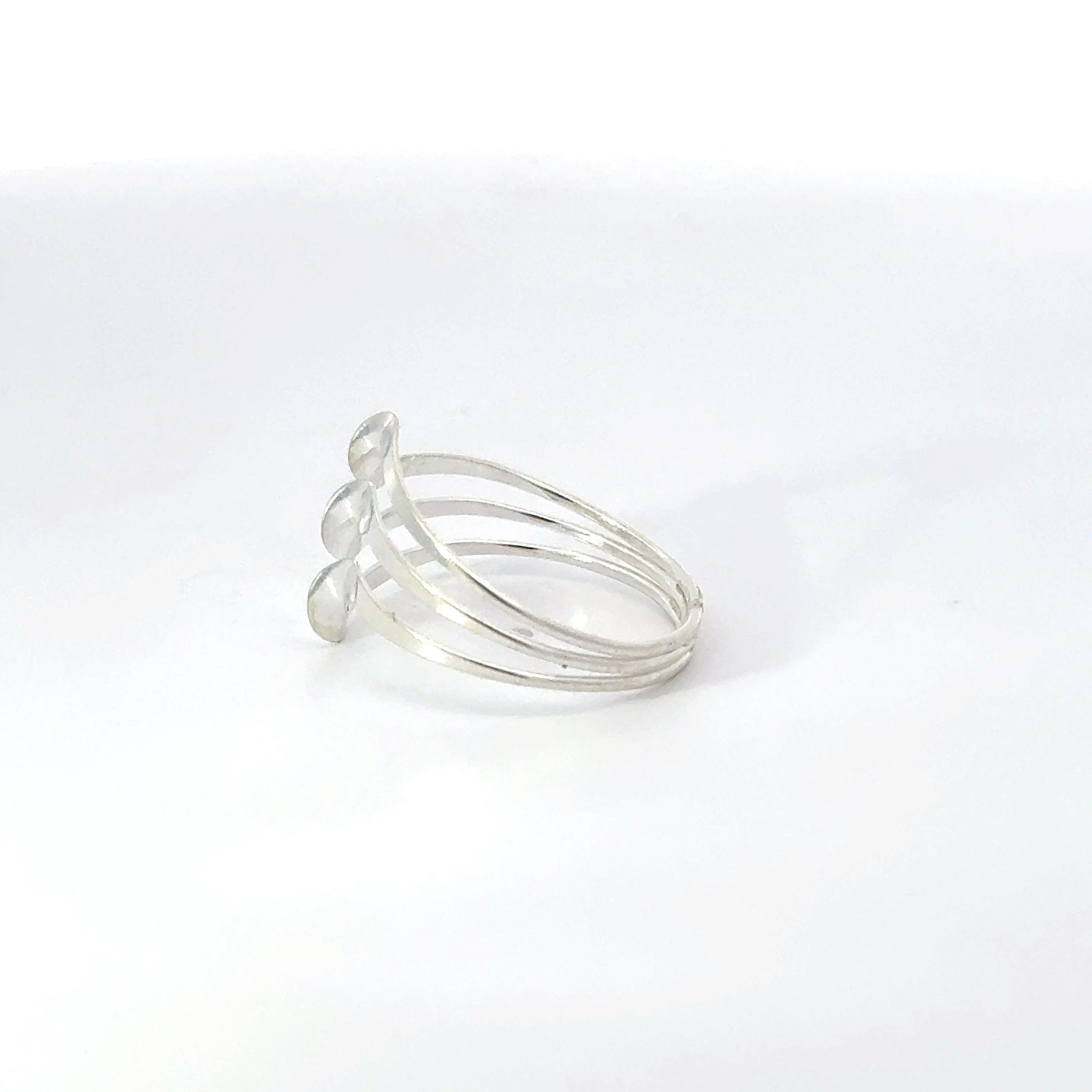 TRIPLE WAVE RING STERLING SILVER RING