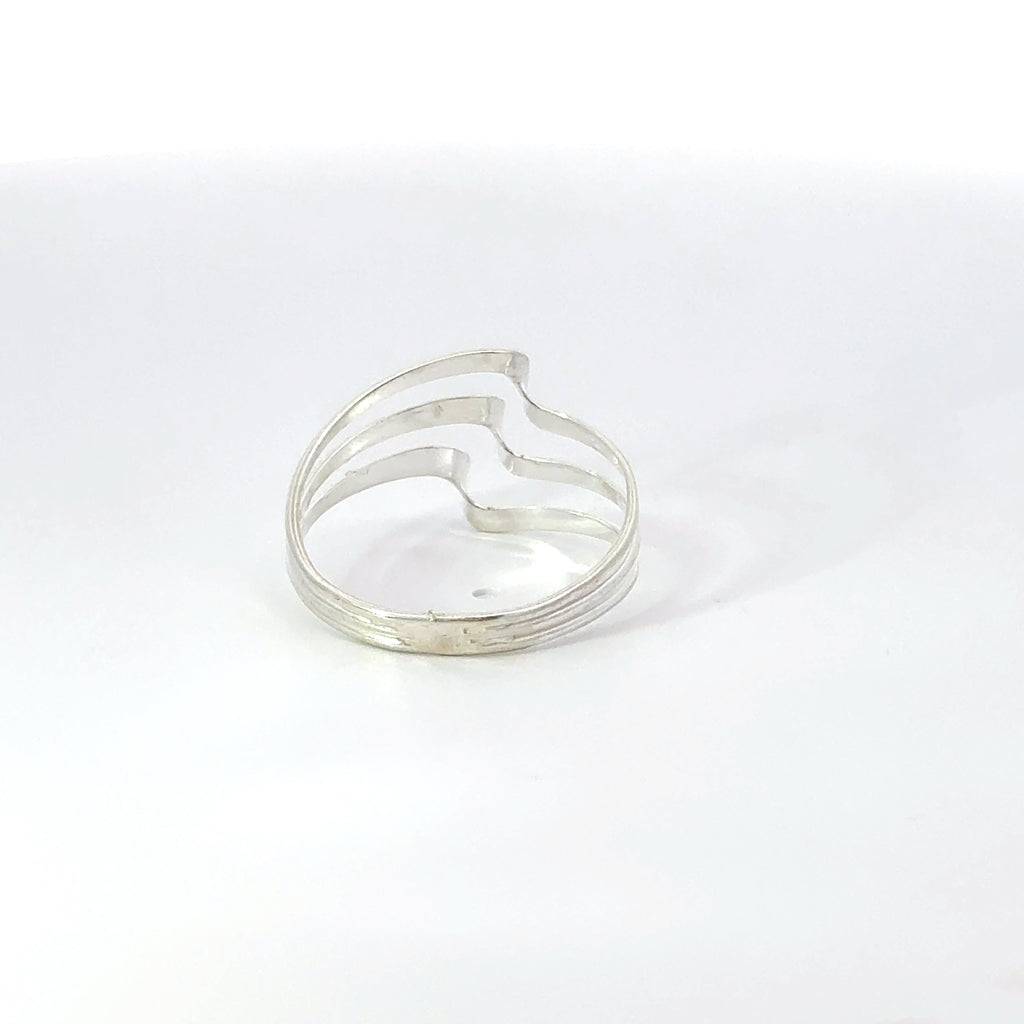 TRIPLE WAVE RING STERLING SILVER RING