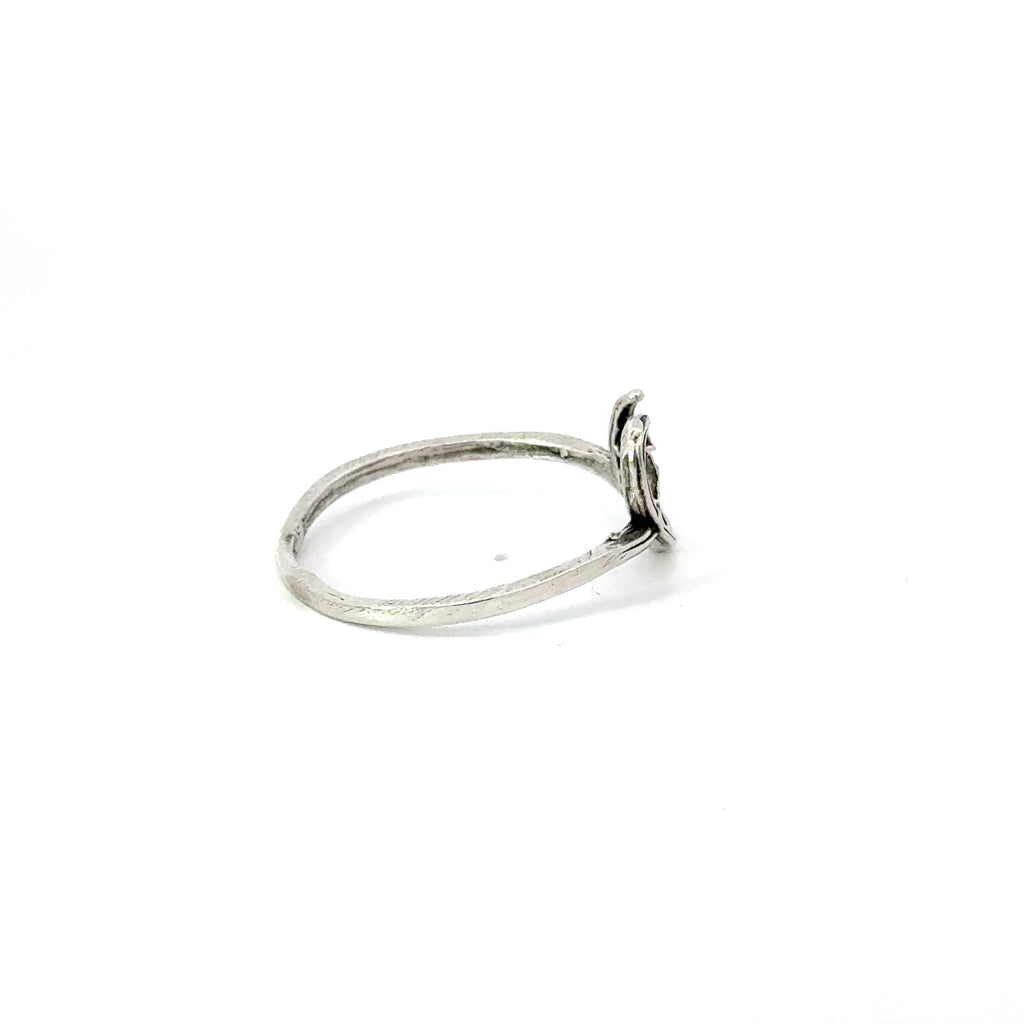 Sterling silver antler ring