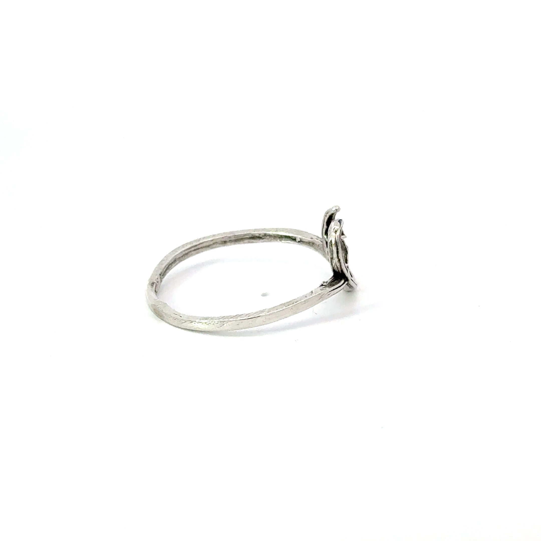 Sterling silver antler ring