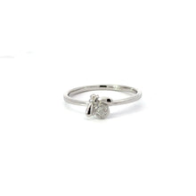 Load image into Gallery viewer, WHITE CUBIC ZIRCONIA STERLING SILVER RING (BEE)