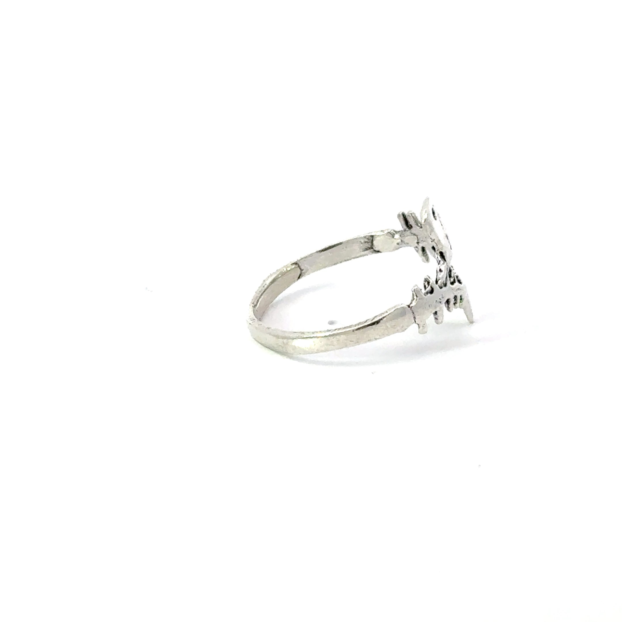 Sterling silver fish ring