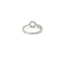 Load image into Gallery viewer, WHITE CUBIC ZIRCONIA STERLING SILVER RING (KEY)