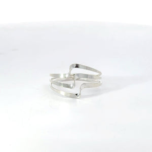 TRIPLE WAVE RING STERLING SILVER RING