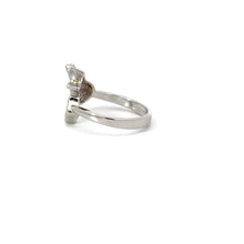 Load image into Gallery viewer, WHITE CUBIC ZIRCONIA STERLING SILVER RING (GUITAR &amp; NOTE)