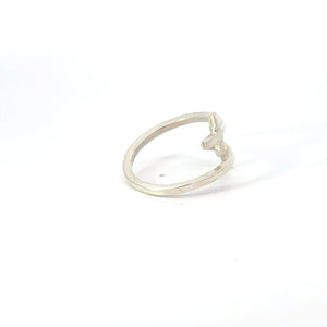 DOUBLE CROSS STERLING SILVER RING