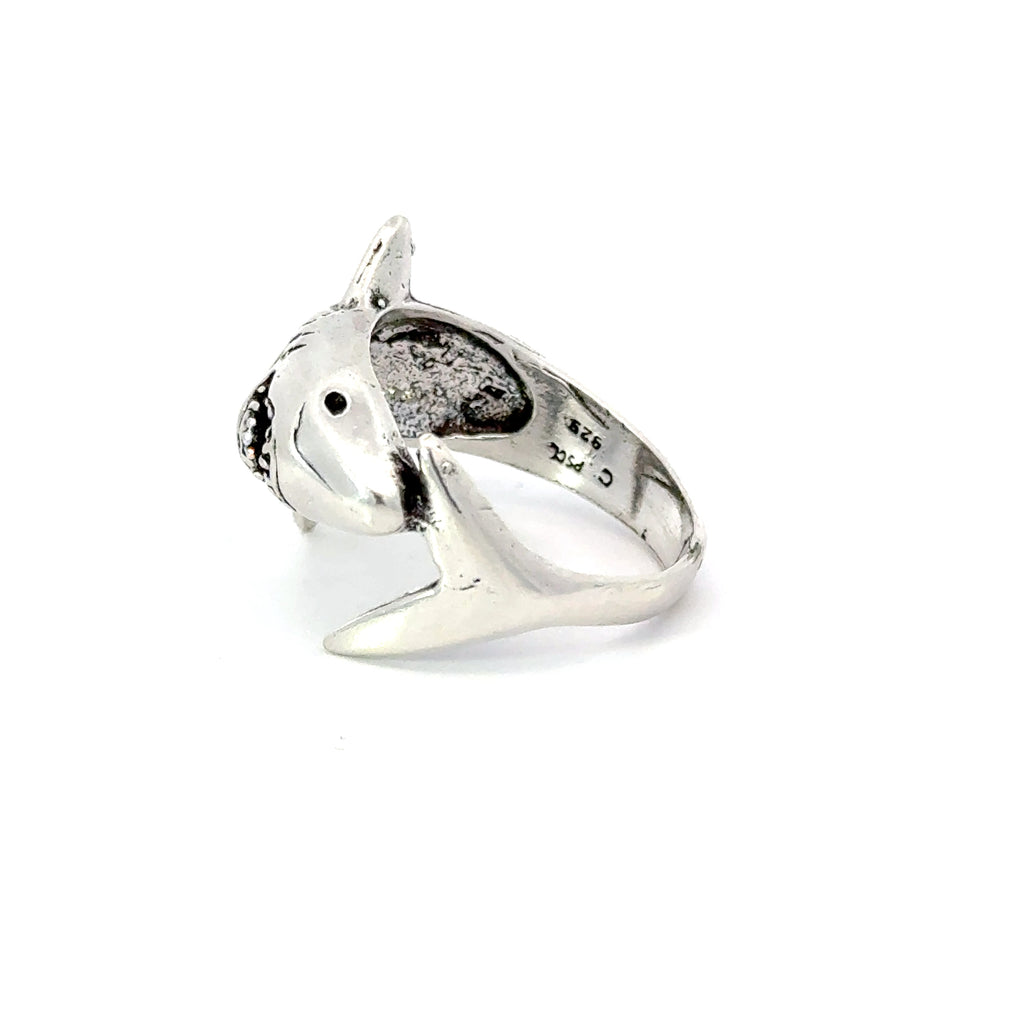 SHARK STERLING SILVER RING