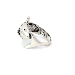 SHARK STERLING SILVER RING