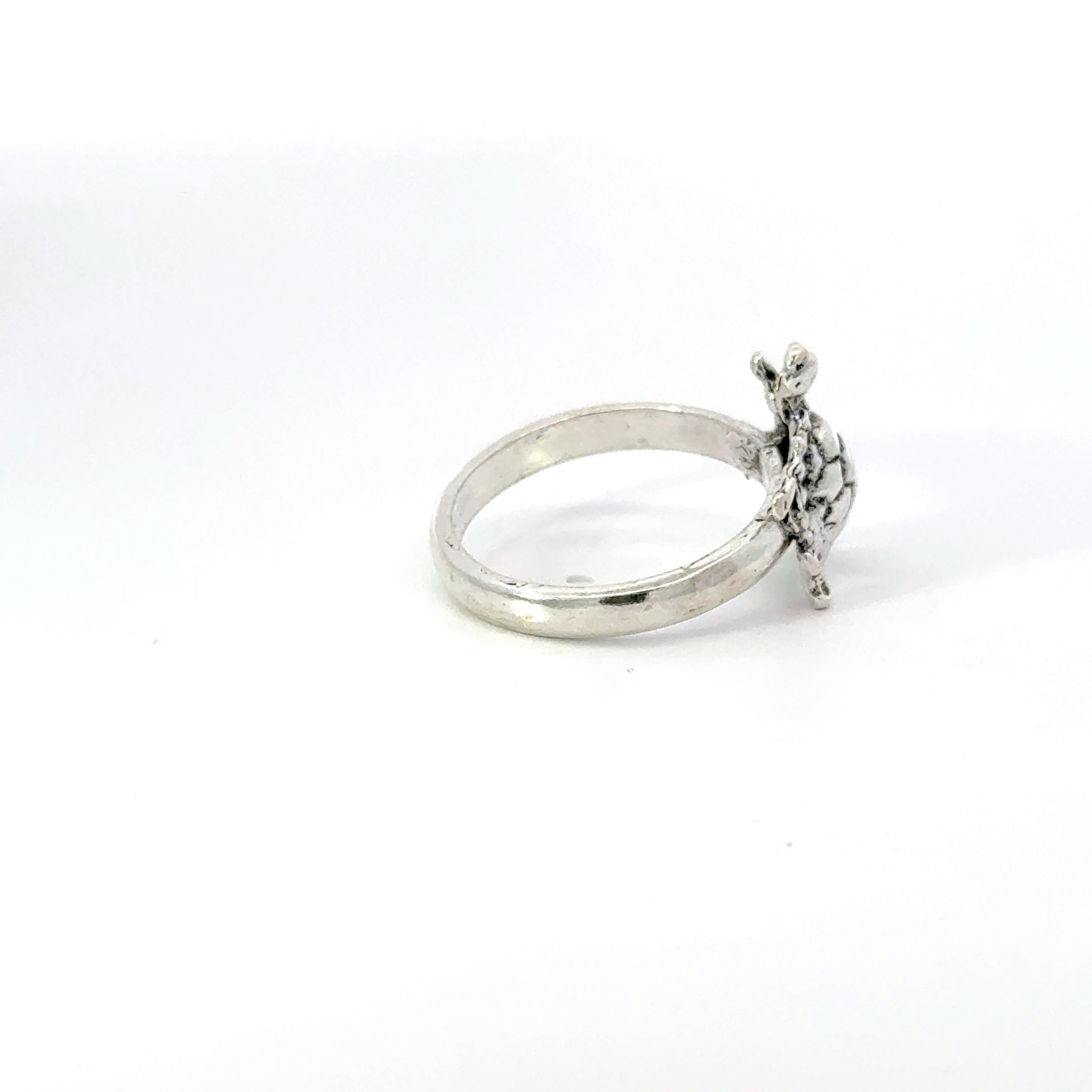 Sterling silver turtle ring