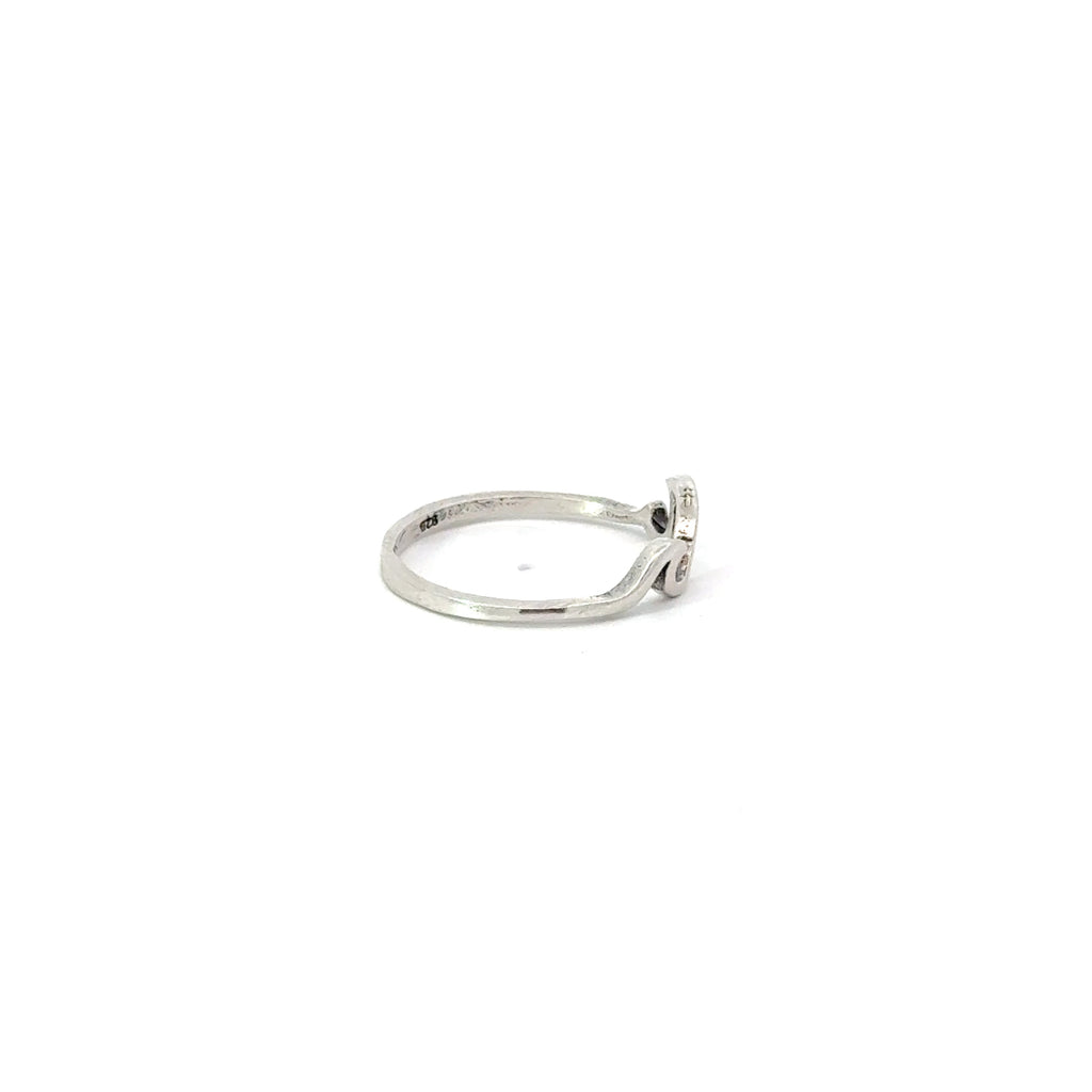Sterling silver wave ring