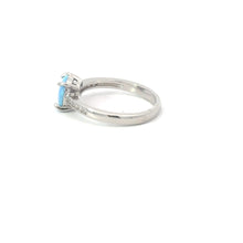 Load image into Gallery viewer, BLUE LAB OPAL OPAL STERLING SILVER RING (ROUND)