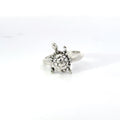 Sterling silver turtle ring