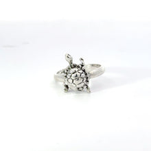 Load image into Gallery viewer, TURTLE  STERLING SILVER RING