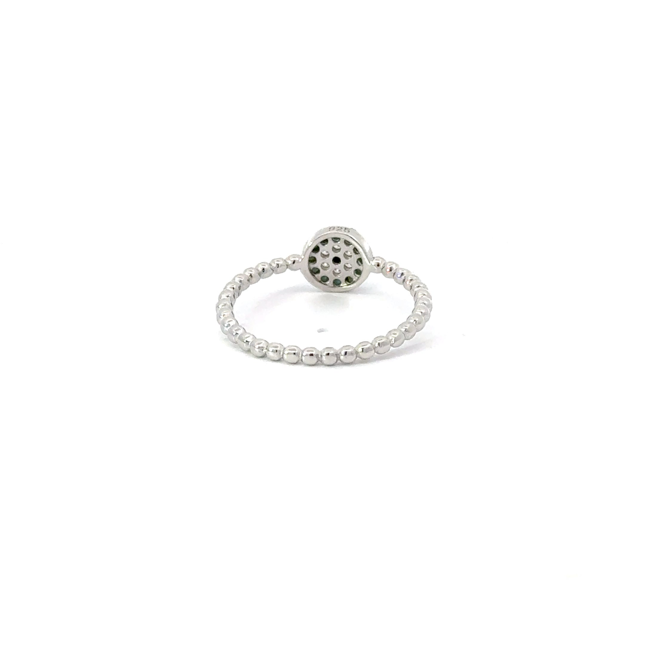 Turquoise Cubic Zirconia Evil Eye Ring