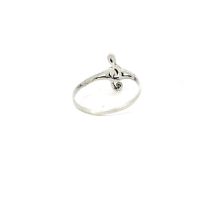 TREBLE CLEF STERLING SILVER RING