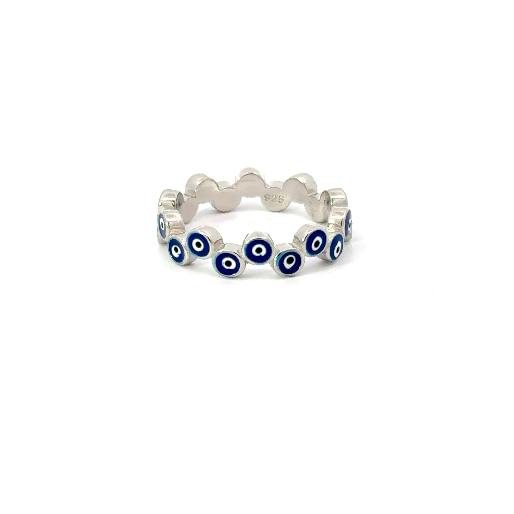 Evil Eye Ring Dark Blue