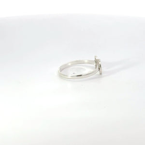 MOON AND STAR STERLING SILVER RING