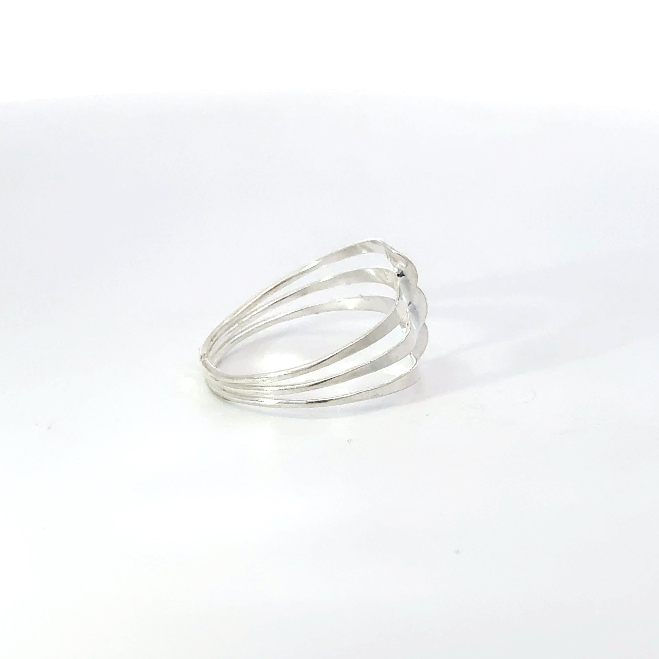 TRIPLE WAVE RING STERLING SILVER RING