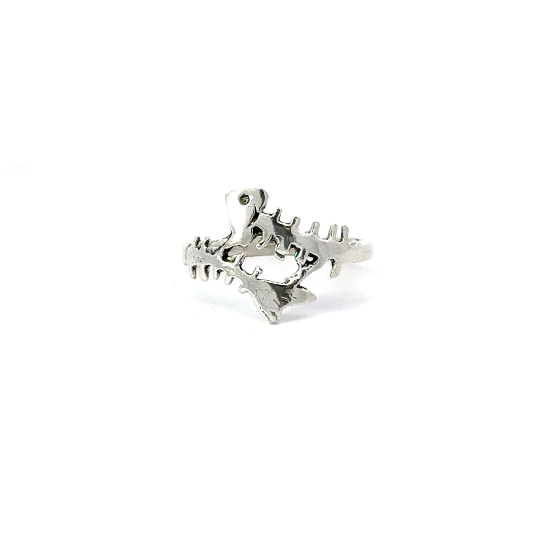 FISH STERLING SILVER RING