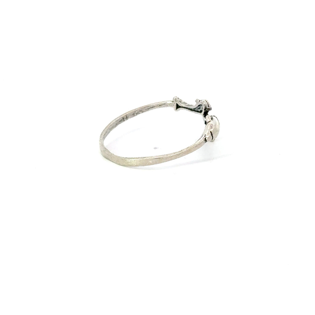Sterling silver dolphin ring