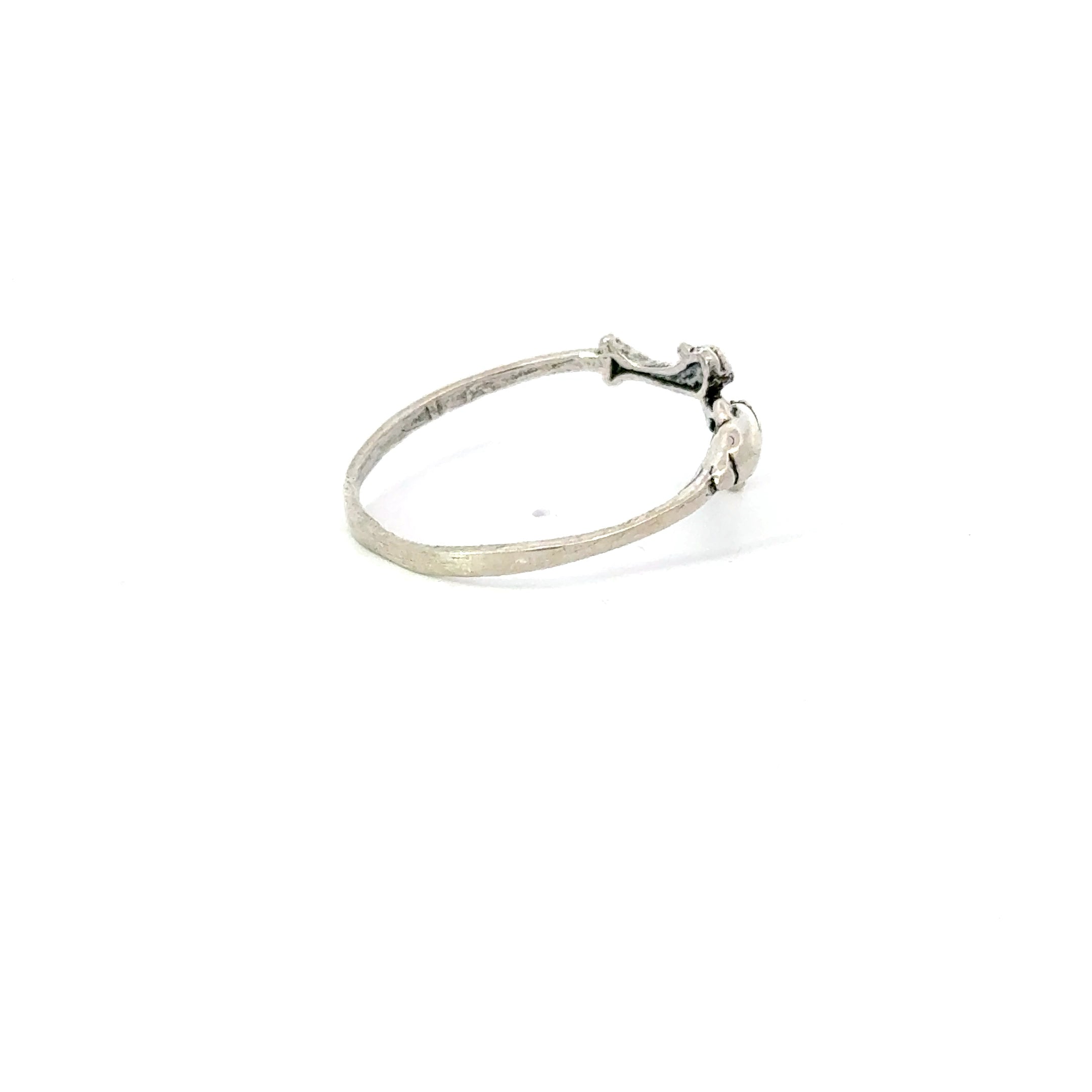 Sterling silver dolphin ring
