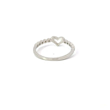 Load image into Gallery viewer, CUBIC ZIRCONIA STERLING SILVER RING (HEART)