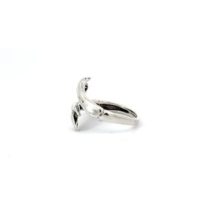 HUGGING HANDS STERLING SILVER RING