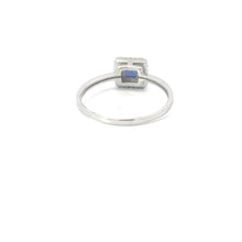 Load image into Gallery viewer, BLUE LAB OPAL STERLING SILVER RING (PRINCESS)