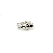 Load image into Gallery viewer, DOLPHINS STERLING SILVER RING