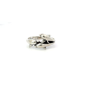 DOLPHINS STERLING SILVER RING