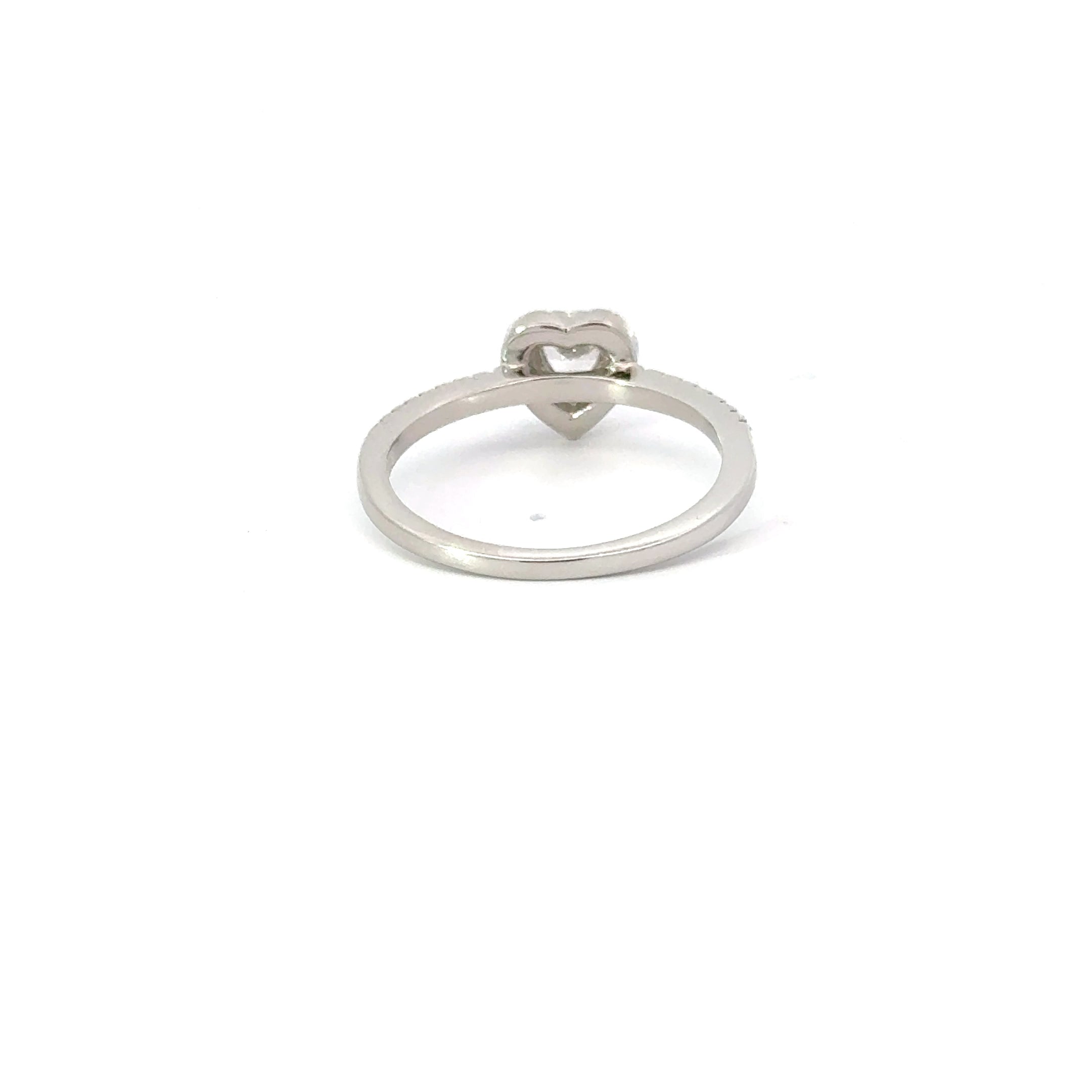 WHITE CUBIC ZIRCONIA STERLING SILVER SOLITAIRE ENGAGEMENT/WEDDING