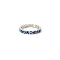 Dark Blue Evil Eye Ring