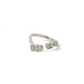 Cubic Zirconia Butterfly Sterling Silver Ring