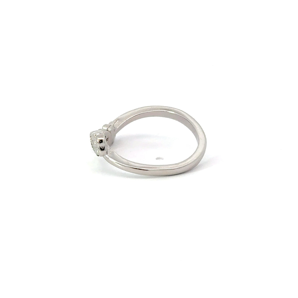 Cubic Zirconia Butterfly Sterling Silver Ring