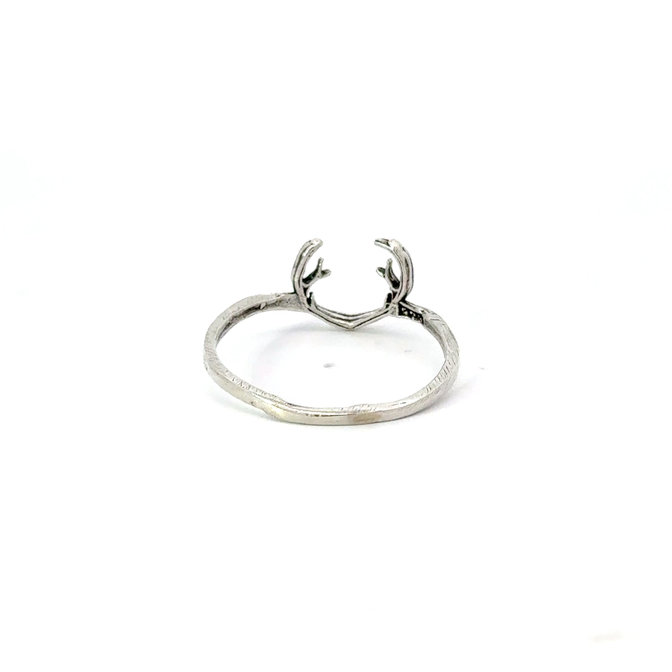 Sterling silver antler ring